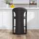 Kosas Home Archie 26" Distressed Leather Counter Stool, Charcoal