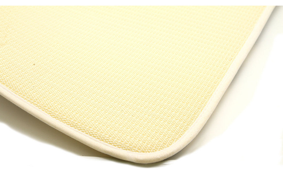 Bathroom Rug Memory Foam Mat Atelier Loft Print Grey 30"L x 18"W