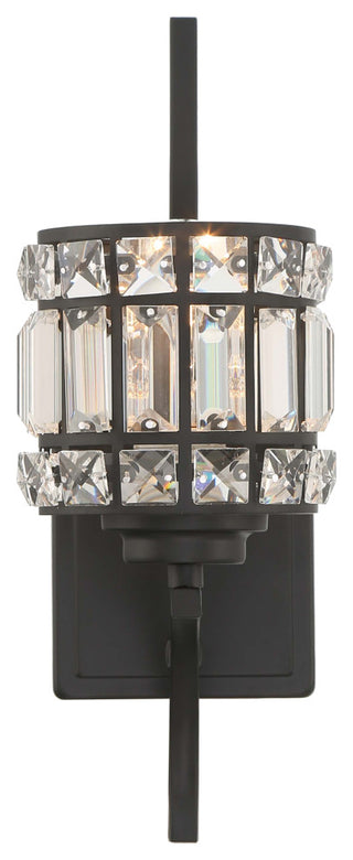 1- Light Vintage Black Armed Sconce