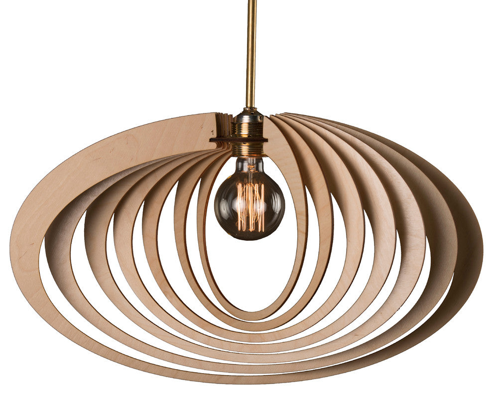 Saturn ring 1-light pendant 20" Width Modern light pendant