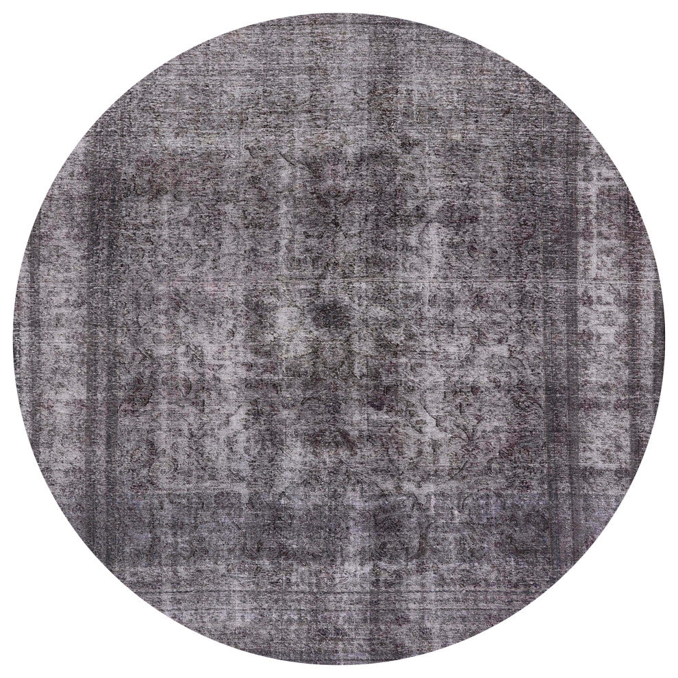 Ahgly Company Indoor Round Mid-Century Modern Area Rugs, 4' Round