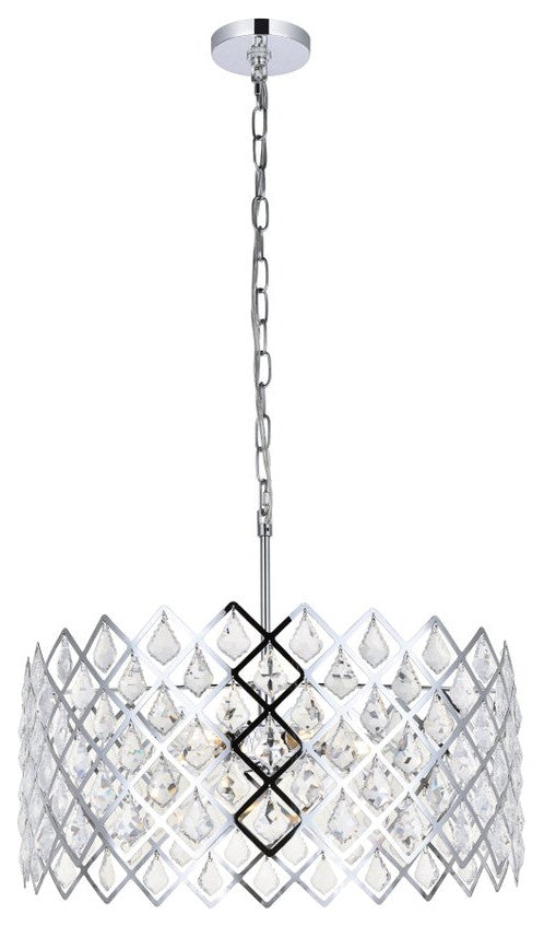 Lyla 21" Pendant, Chrome