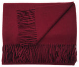 Baby Alpaca Throw Blankets, Wine