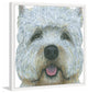 "Yorkie 2" Framed Painting Print, 24"x24"