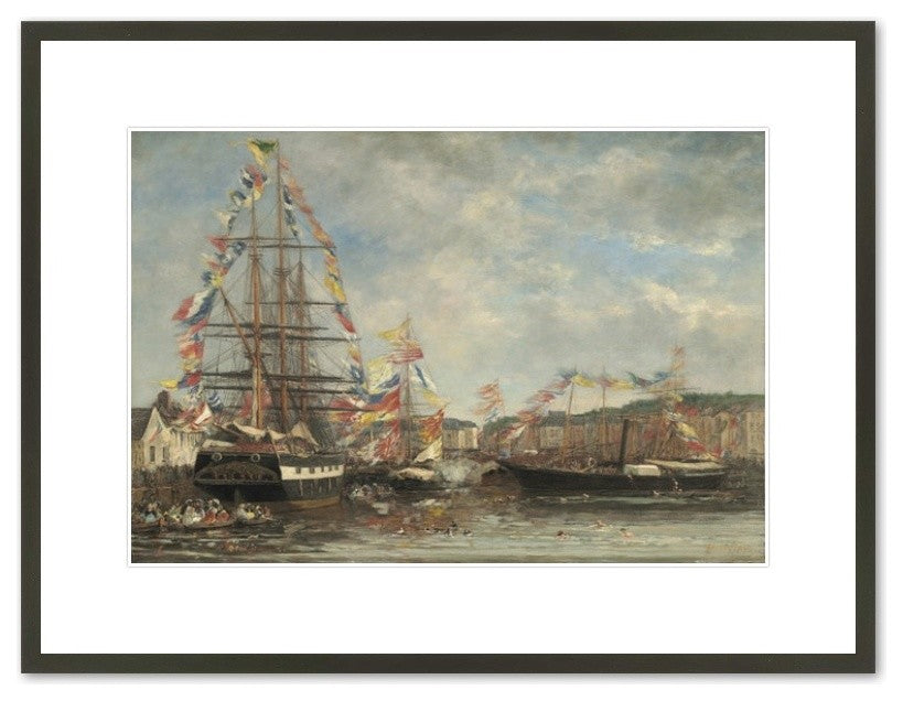 Festival in the Harbor of Honfleur, 1858