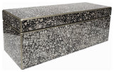 Handmade Reverse Painted Mirror Rectangular Box in Terrazzo