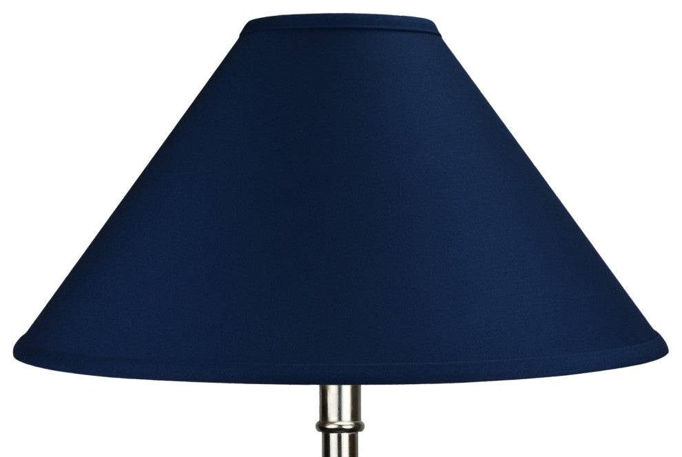 Fenchel Shades, 5"x18"x11" Spider Attachment Empire Lamp Shade, Linen Navy