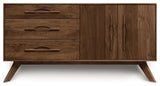 Copeland Audrey 3 Drawers On Left, 2 Doors On Right Buffet, Cognac Cherry