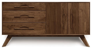 Copeland Audrey 3 Drawers On Left, 2 Doors On Right Buffet, Cognac Cherry