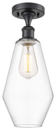 Innovations 516-1C-BK-G652-7-LED 1-Light Semi-Flush Mount, Matte Black