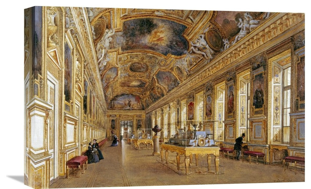 "The Interior of The Louvre" Artwork, 22" x 14"
