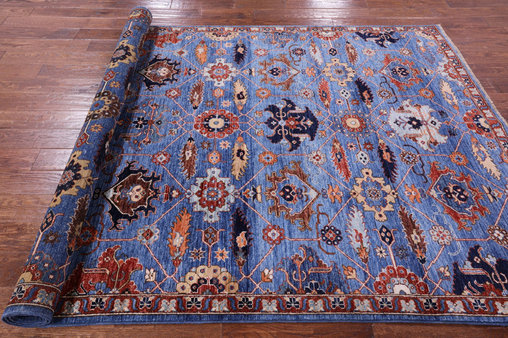 5' 11" X 8' 10" Persian Fine Serapi Hand-Knotted Rug - Q12867