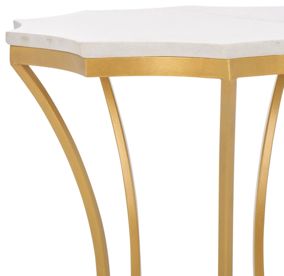 Safavieh Starbella Accent Table, White/Gold