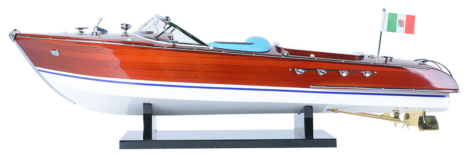 Riva Aquarama Painted Medium Wooden Handcrafted boat model