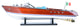 Riva Aquarama Painted Medium Wooden Handcrafted boat model