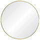 Parga Wall Mirror, Clear and Satin Brass