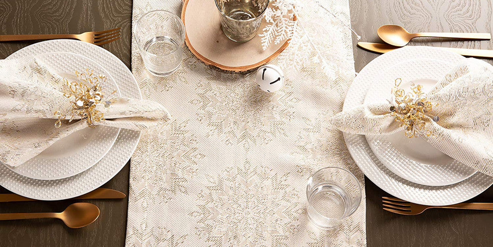 Winter Sparkle Jacquard Na-Packin, Set Of 6