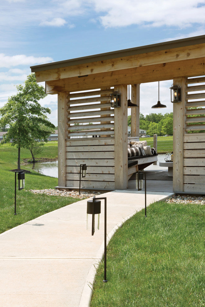 Hinkley Atwater Medium Wall Mount Lantern, Black