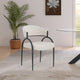 Privet Dining Chair (Set of 2), Beige, Matte Black Finish