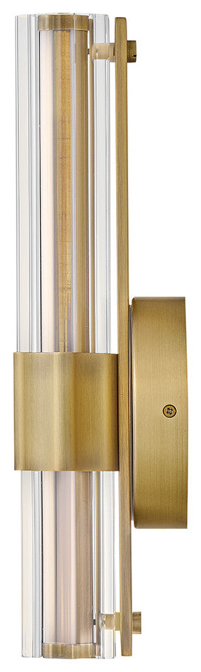 Hinkley Georgette Medium Led Sconce, Lacquered Brass
