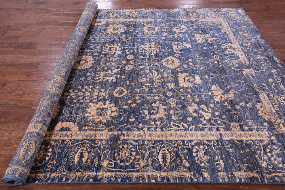 Wool & Silk Hand Knotted Persian Rug 8' 1" X 10' 1" - Q15801