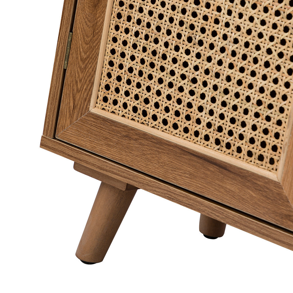 Close-up of the cabinet leg/foot on white background.
