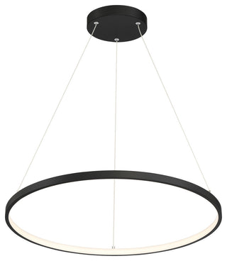 Access Lighting 52068LEDD/ACR Anello 24"W LED Ring Chandelier - Matte Black