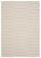 Safavieh Montauk Mtk715E Striped Rug, Ivory/Light Grey, 5'0" X 7'0"