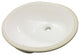 Transolid Madison Vitreous China Undermount Lavatory, Biscuit, 16"x19"x8"