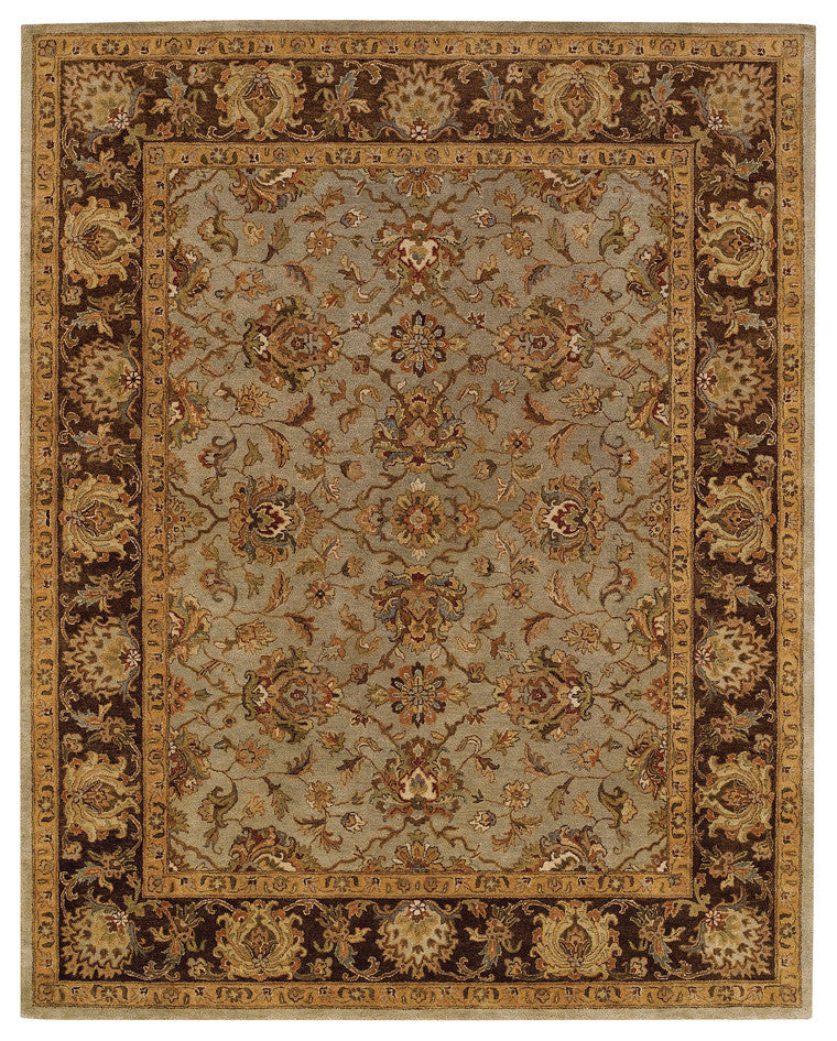 Capel Monticello-Meshed Honeydew/chocolate 3313_200 Hand Tufted Rugs - 8' X 10'