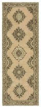 Rug N Carpet - Handmade Anatolian 4' 6" x 12' 5" Antique Runner Rug