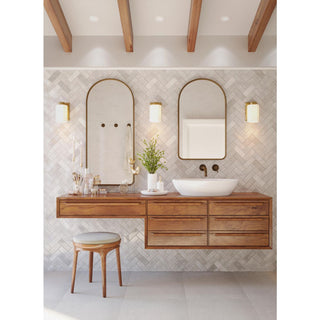 Estrada Collection 1-Light Contemporary Bath and Vanity Light, Brushed Gold