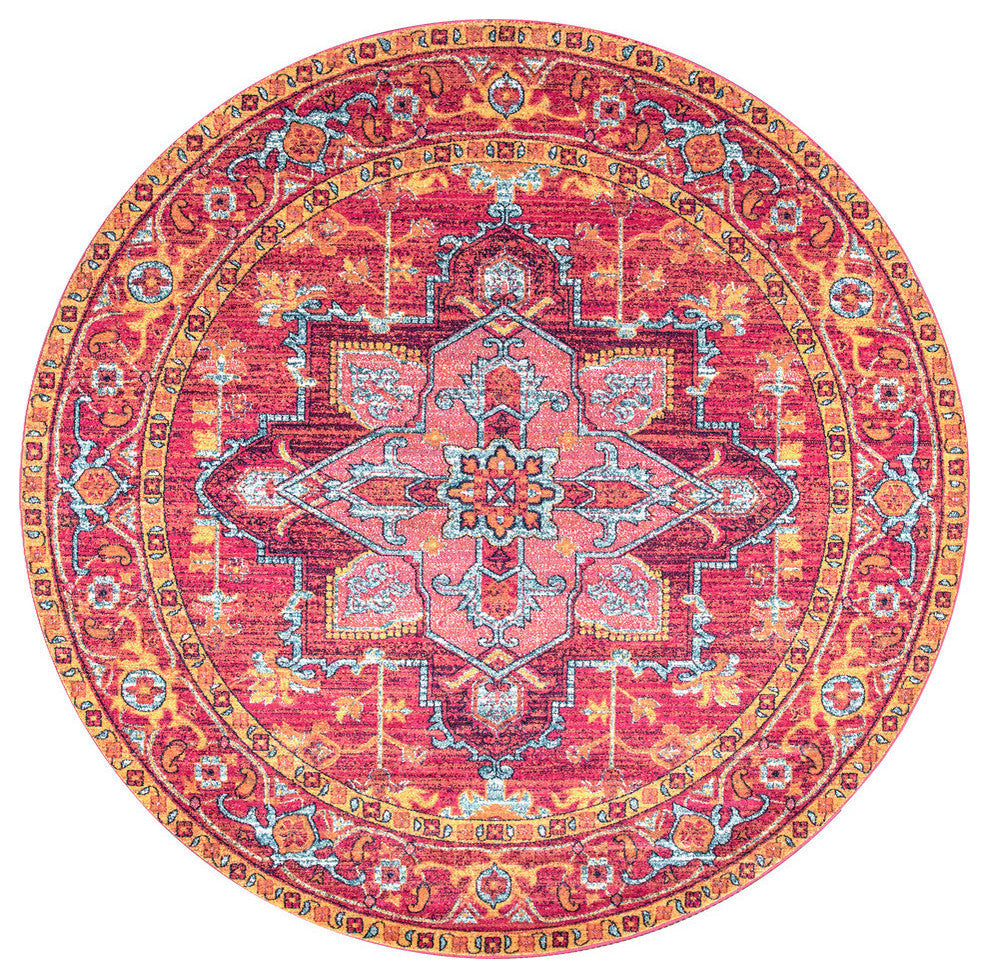 Nuloom Traditional Bohemian Area Rug, Hot Pink 8'