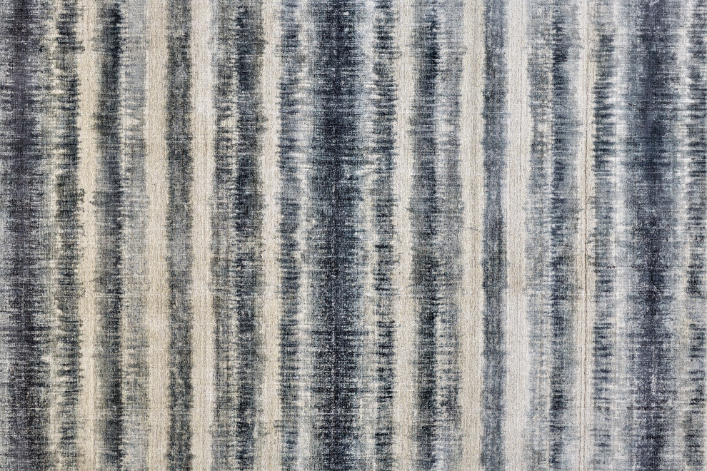 Weave & Wander Malana Handwoven Graident Rug, Dark Slate Blue, 8ft x 10ft Rug