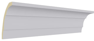 4 3/4"Hx3 1/2"Px96 1/8"L, 5 7/8" Repeat, Adonis Crown Moulding