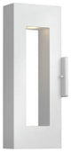 Atlantis Satin White Medium Wall Mount LED Lantern