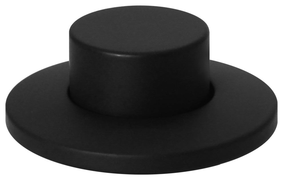 Replacement Raised Button Disposal Air Switch Trim, Matte Black
