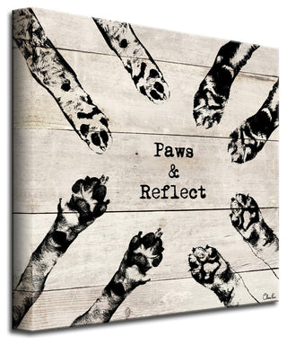 Ready2HangArt 'Paws Reflect' Wrapped Canvas Pet Wall Art, 10"x10"
