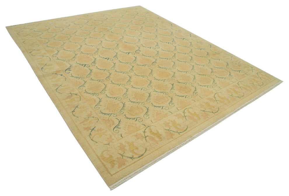 Rug N Carpet - Hand-Knotted Oriental 7' 7" x 9' 2" Unique Oushak Area Rug