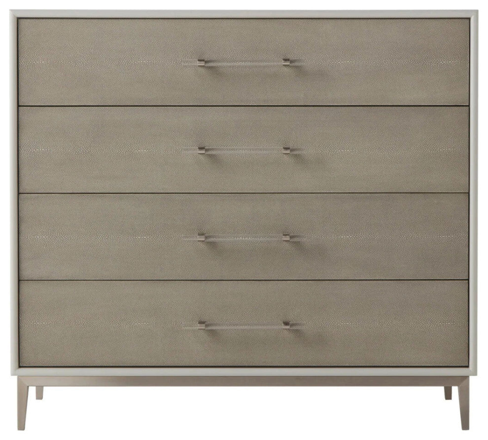 Sonder Living Alice Chest | Emboss Faux Shagreen