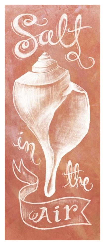 "Seashell Coral" Digital Paper Print by Mary Urban, 32"x77"