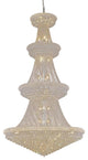 Elegant Primo Foyer Hall Light, Chrome Finish With Royal Cut Crystal