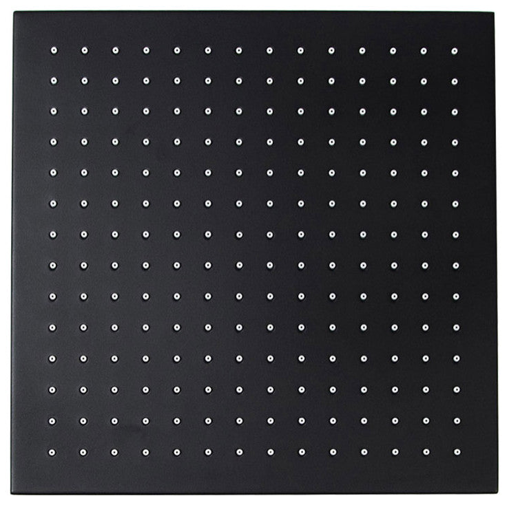 16" Oil Rubbed Bronze Square Color Changing LED Rain Shower Head, Solid Brass