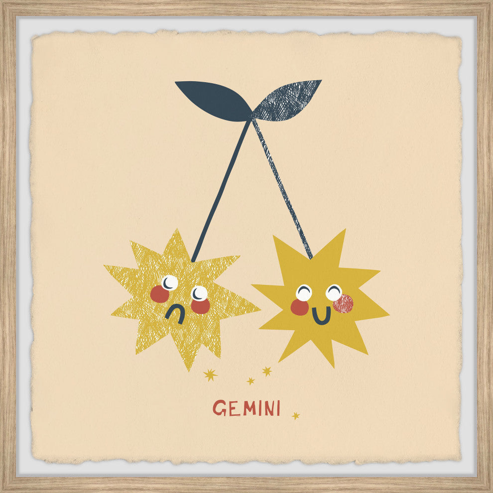 "I'm a Gemini" Framed Painting Print, 24x24