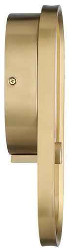 Noga, Wall Sconce , 11", Gold, Alabaster