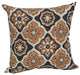 17" Square Polyester Outdoor Throw Pillows, Set of 4, Adonis Caramel