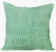 Green Decorative Euro shams 26"x26" Cotton, Green Pintuck Blocks