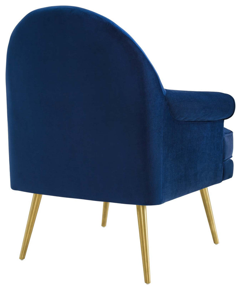 Revive Armchair Performance Velvet Set of 2 - Navy
