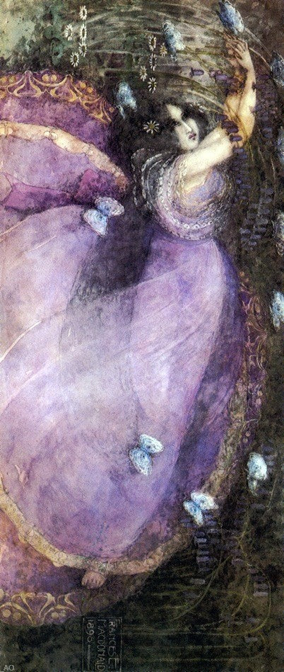 Frances E MacDonald Ophelia, 15"x30" Wall Decal Print