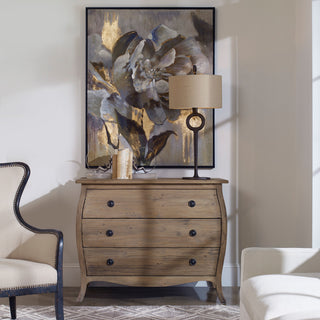 Uttermost Dazzling Contemporary Wood and Acrylic Floral Art in Multi-Color